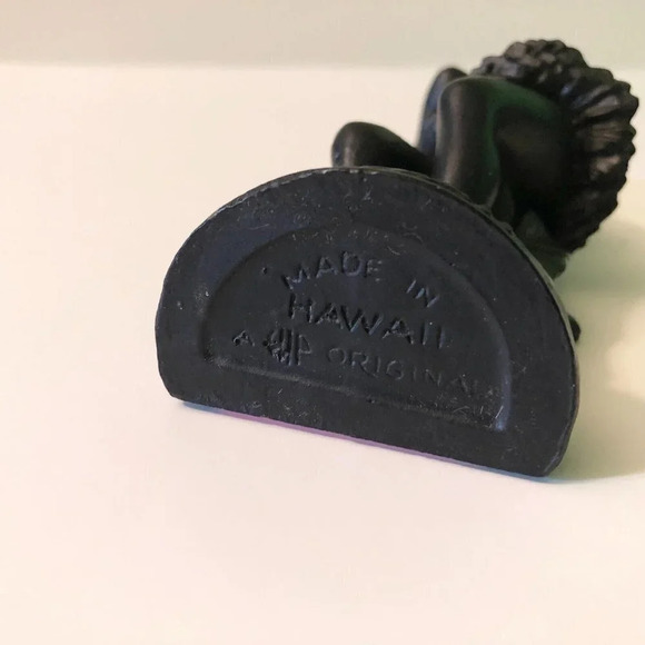 Vintage HIP Hawaiin Hula Dancer Figure Hawaii Tiki Resin Figurine - Picture 10 of 16